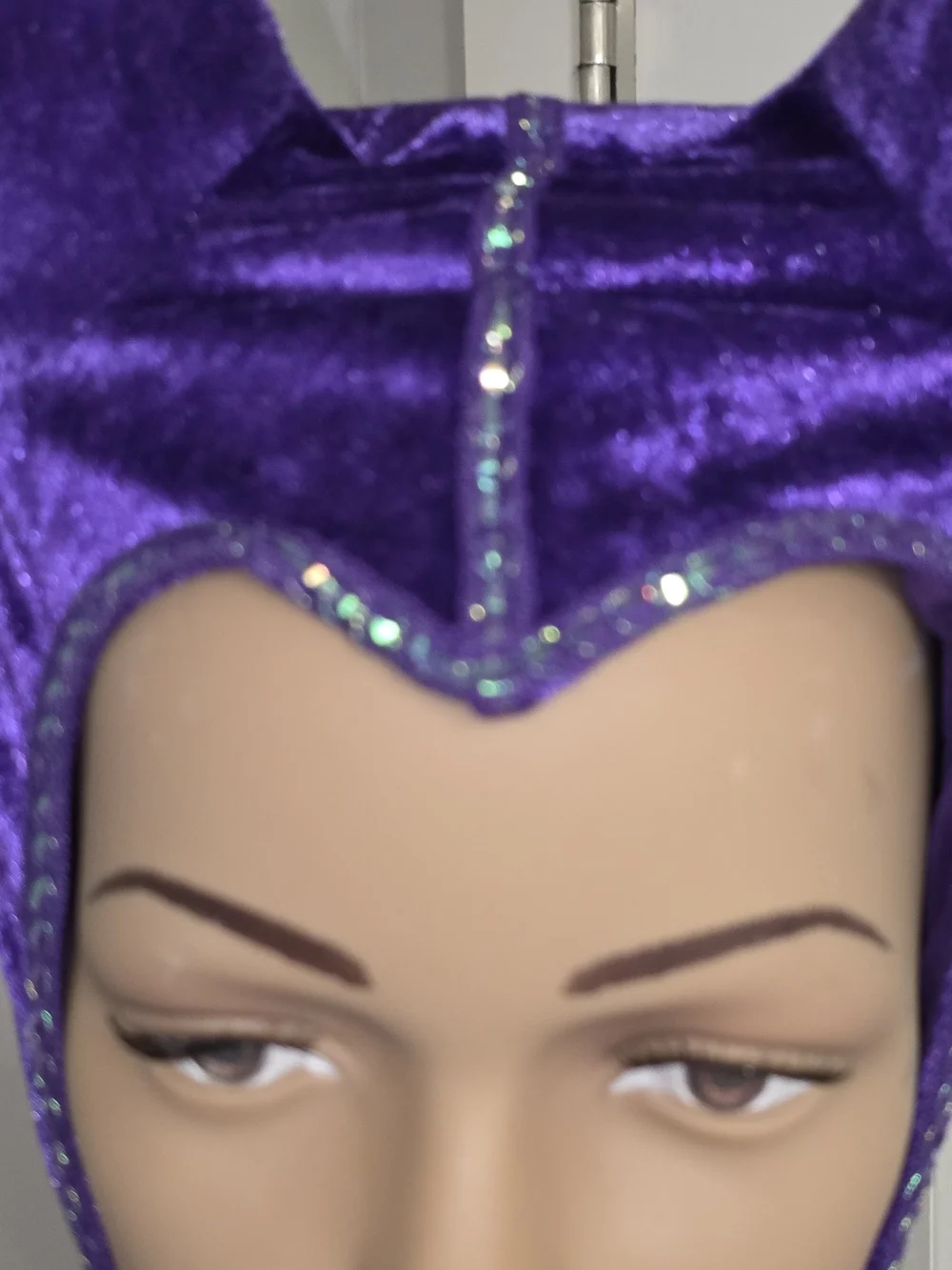 Disney Store Girls Maleficent Purple Velvet Horns Headpiece Size 5/6 Halloween